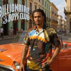 Billionaire Boys Club Abstract Print Button Shirt XL Streetwear